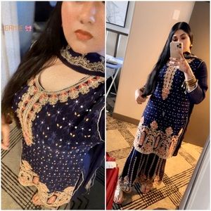 Indian Pakistani Gharara Pants Desi Suit